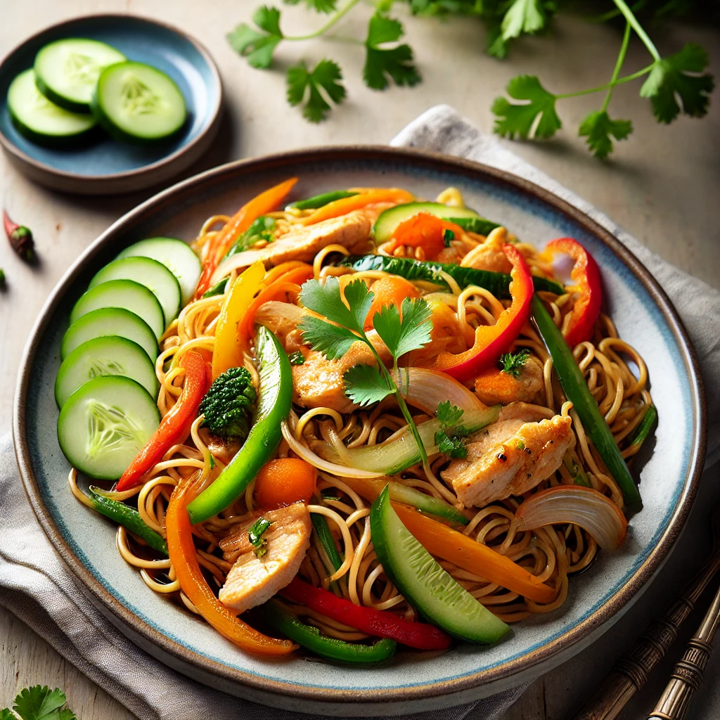 Recept za Bami Goreng (Indonežanski Prženi Rezanci)
